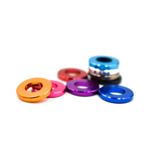 Arandelas Planas de Aluminio Anodizado M3 M4 M5 M6, Rojas, Verdes, Multicolores, Coloridas - Product Image 2
