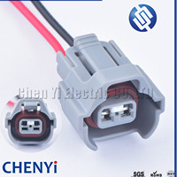 2 Pin colokan injektor bahan bakar konektor tahan air Pigtail 6189-0670 untuk Lexus Cefiro Izusu