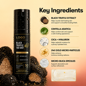 Suero Facial de Alta Calidad ODM/OEM, Iluminador, Hidratante, Reafirmante, Reduce la Opacidad, Repara la Sequedad y el Enrojecimiento, para Todo Tipo de Piel, con Trufa Negra y Ceramida - Product Image 4