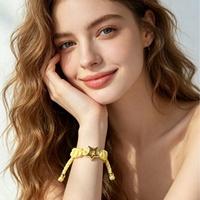 Bracelet en corde tressée avec lettres émaillées colorées, réglable, empilable, en cordon tissé, bracelet d'amitié, bijoux pour adolescentes et femmes