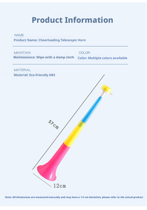 Tromba da Stadio Retrattile a 3 Sezioni per Tifosi di Calcio, Vuvuzela ad Alto Volume, Produzione OEM ODM per Feste - Product Image 6