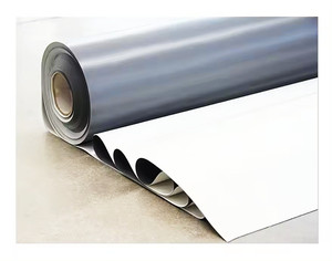 OBOR建物防水素材ホワイトグレー1.5mm自己接着10 'x 100' TPO PVC屋根ふき膜 - Product Image 1