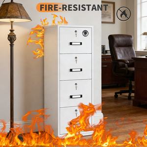 Archivador Metálico Vertical Ignífugo de 4 Cajones, Resistente al Fuego Durante 1/2 Hora, Archivador de Acero para Oficina - Product Image 2