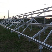 Structure forte charge lourde au sol PV panneau solaire en alliage d'aluminium structure de montage au sol supports de système