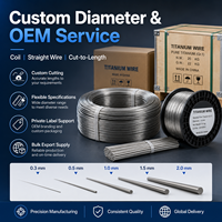 Fil de titane pur à haute conductivité GR1 GR2 ASTM B863 pour cadre de semi-conducteurs, grille de tube à vide, électronique OEM