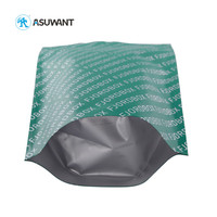 Sac en plastique mylar mat laminé, 3.5g, 14g, 28 grammes, sac debout anti-odeur avec fermeture éclair raisonnable