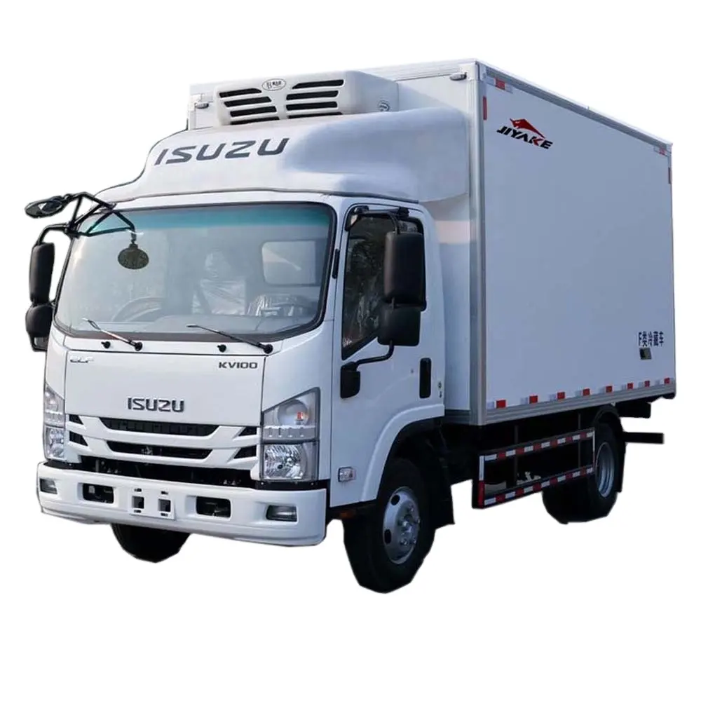 Isuzu 2 3 4 5 6 7 8 10 Ton Lemari Es Mini Kulkas Van Box dan Truk untuk Transportasi Daging