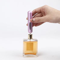 Mini Portable 5ml 8ml Aluminium Parfum Atomiseur Pompe Pulvérisateur Sérigraphie 100pcs quantité minimale de commande pour Papier Toilette Utiliser Parfum Rechargeable