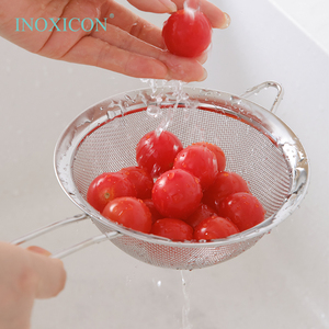 Passoire à farine en acier inoxydable pour <span class=keywords><strong>cuisine</strong></span>, <span class=keywords><strong>tamis</strong></span> à thé fin, filtre à huile en maille métallique, durable, multifonctionnel, pour usage domestique - Product Image 3