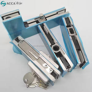 Produttori di vendita diretta senza cornice porta superiore patch di vetro patch inferiore combinazione set e set combo molla da pavimento - Product Image 2