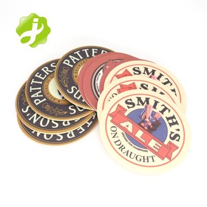 Customized Printed Personalized Cardboard with logo Design Water Absorbent Office Hotel Tea <strong>Cup</strong> Beer Paper Coasters for Drinks - Product Image 3