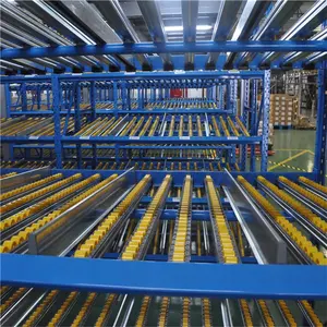 Storage Racking Manufacturer Fifo China Storage Shelving Gravity Carton Flow Rack Flow Through Racks Roller Storage Racking With Plastic Box Bin