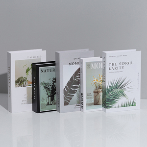 Marchio di moda eco-friendly libri di carta decorativa falsa copertina rigida libro per la casa Hotel caffetteria camera decorazione per la laurea pasqua - Product Image 4