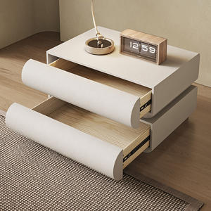 Mesita De noche redonda con iluminación blanca nórdica, mesita De noche inteligente moderna, <span class=keywords><strong>Mesillas</strong></span> De Noche, mesita De noche De lujo para dormitorio - Product Image 4