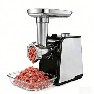 Hachoir à viande domestique au design unique avec fonction de marche arrière anti-blocage, incluant plusieurs lames de coupe pour une broyage fin - Product Image 5