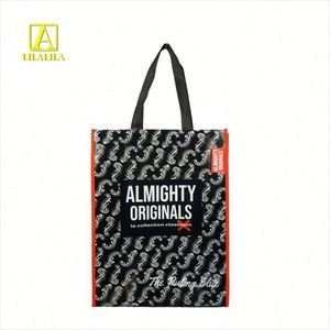 Sac fourre-tout réutilisable en tissu non tissé avec logo personnalisé écologique, sacs d'épicerie - Product Image 3