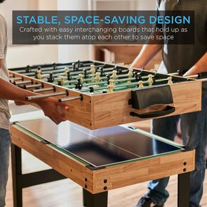 <span class=keywords><strong>Mesa</strong></span> de Juego Multifuncional 10 en 1 Personalizable, 122x61x81cm, para el Hogar, con Fútbol y Billar - Product Image 5