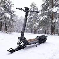 Scooter électrique 3 en 1, motoneige, motoneige à chenilles, scooter traîné, moteur sans balais 48V 1200W, batterie au lithium longue durée