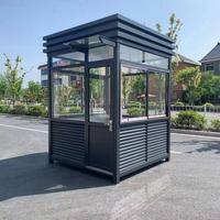 Cabine de sécurité mobile en panneaux sandwich, structure en acier chinois, avec cadre latéral amovible, étanche et résistante au vent