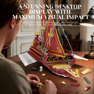 Kits <span class=keywords><strong>de</strong></span> construction <span class=keywords><strong>de</strong></span> navires <span class=keywords><strong>de</strong></span> <span class=keywords><strong>guerre</strong></span> médiévaux Reobrix 66105, 3387 pièces, ensemble <span class=keywords><strong>de</strong></span> briques MOC, modèles créatifs, jouets en blocs pour adultes - Product Image 6