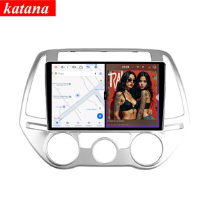 Radio para Auto <span class=keywords><strong>Hyundai</strong></span> <span class=keywords><strong>i20</strong></span> Serie Katana de 120W <span class=keywords><strong>X</strong></span> 6CH con Aire Acondicionado Manual 2012-2014, Reproductor de DVD Android 14 de 8+256GB, Navegación Multimedia - Product Image 1