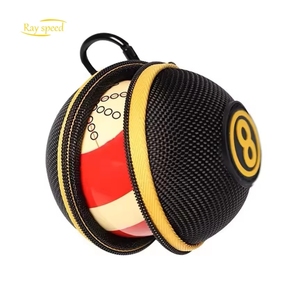 Rayspeed moda portátil EVA <span class=keywords><strong>Clip</strong></span>-on billar Snooker Cue Ball Bag <span class=keywords><strong>Mini</strong></span> bola de billar funda protectora bolsa - Product Image 1