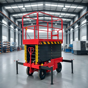 Plataforma Elevadora <span class=keywords><strong>de</strong></span> Tijera Móvil Autopropulsada <span class=keywords><strong>de</strong></span> Acero Inoxidable <span class=keywords><strong>de</strong></span> Alta Calidad con Altura Ajustable, Capacidad <span class=keywords><strong>de</strong></span> 100 kg - Product Image 4