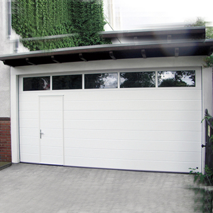 Portes <span class=keywords><strong>de</strong></span> <span class=keywords><strong>garage</strong></span> sectionnelles modernes américaines en acier galvanisé, isolées, 9x8, avec panneau en verre coulissant, <span class=keywords><strong>prix</strong></span> 2022 - Product Image 4