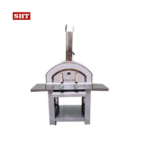 فرن بيتزا حجري يعمل بالغاز بتصميم جديد مقاس 45*45 سم بسعر منخفض لمناطق مشجعي كرة القدم والحفلات - Product Image 1
