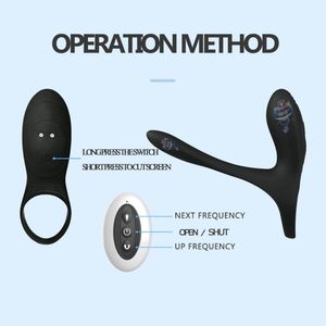 Anneau pénien télécommandé stimulateur de clitoris vagin érection longue durée jouets sexuels pour adultes vibrateur de pénis pour jouets sexuels anaux - Product Image 5