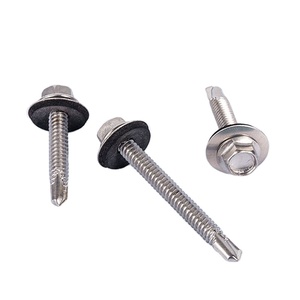 สกรูหัวหกเหลี่ยมสแตนเลสสตีล/เหล็ก M3.5-M6ชุบเงิน/สังกะสีนิ้วและด้ายเมตริก - Product Image 3