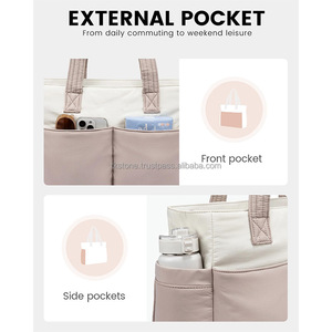 กระเป๋าโท้ทน้ำหนักเบาสำหรับผู้หญิงใหม่กระเป๋าจัดระเบียบกระเป๋าถือลำลองกระเป๋าสะพายไหล่แฟชั่นกระเป๋าถือพองๆสำหรับ USA EU - Product Image 4