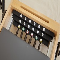 Hochwertige Custom Spring German Gym Betten Klassische kommerzielle Trainings geräte Leichtes faltbares Pilates Reformer Eichenholz