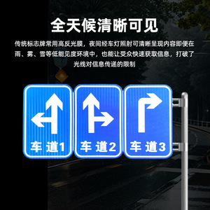 Señal de Tráfico Angcheng, Señal de Advertencia de Detección de Velocidad, Señal Reflectante de Aluminio para Carreteras y Estacionamientos - Product Image 4