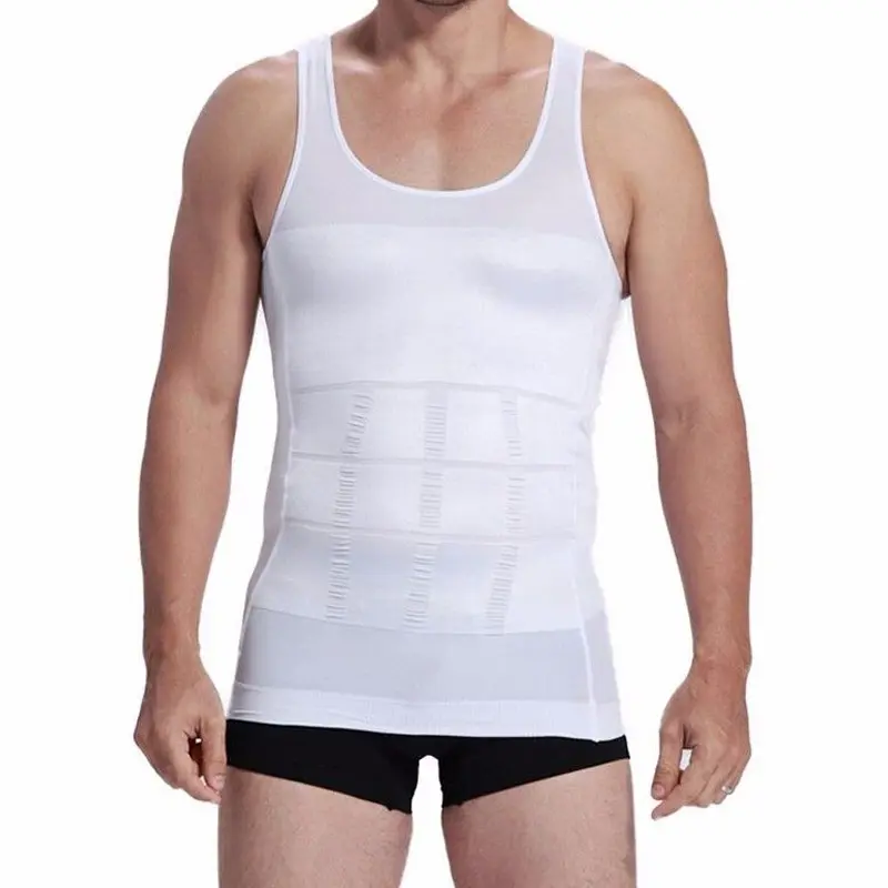 KSY Men's Tank Tops Body Shaper Slimming Shirt Elastic Sculpting Vest Slimming Body Shapewear Corset Vest