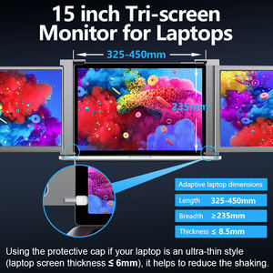 2Kポータブルタッチスクリーン15インチデュアルモニターディスプレイIPSパネルトリプルスクリーンコンピュータエレクトロニクス - Product Image 3
