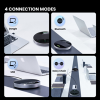 Micrófono de gran oferta USB // inalámbrico/conector de 3,5mm omnidireccional para videoconferencia con altavoz, sistemas de Conferencia