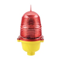 LED Rojo de 15W 1000cd IP65 con Fotocélula para Torres de Transmisión, Luces de Obstrucción de Aviación WON-SOLAR-122