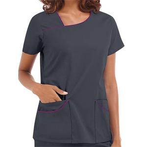 Usine ODM Taille du client Ensembles Jogger à manches courtes Scrubs médicaux Uniforme d'hôpital en gros - Product Image 2