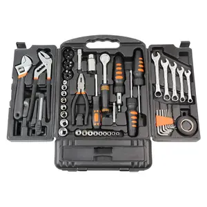 62pcs Universal Combined Big Tool Set Household Repairing Tool Set Combination Hand Tools Case Blow Mould Case