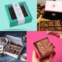 Boîtes personnalisées imprimées pour croissants, douzaines de pâtisseries de luxe, desserts, brownies, donuts, emballages alimentaires, boîte à donuts