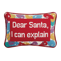 Oreiller matelassé de cadeau de Noël personnalisé de qualité supérieure Cher Père Noël Design avec des techniques tissées lavables pour une utilisation décorative et jetable