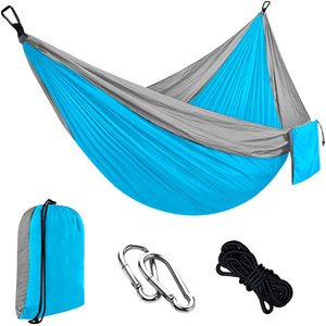 Hamac portable ultraléger en nylon pliable pour l'extérieur Équipement de camping pour la randonnée et le camping Aventures - Product Image 6