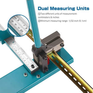 כלי חותך מעקה מתכת אלומיניום תעשייתי עם סגסוגת מדידה דו-כיוצב Din עבור מסילות אלומיניום ברזל 35 מ "מ מסילות אלומיניום - Product Image 4