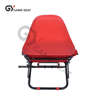 GY080 Chaise en acier haute résistance, réglable, simulateur de conduite, plate-forme Sim Racing Cockpit pour PC,Playstation 2 3