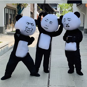 Disfraces de <span class=keywords><strong>Panda</strong></span> de Peluche Personalizados, Divertidos y Originales, para Cosplay, Fiestas, Eventos, Actuaciones, Accesorios con Temática Navideña, Disfraz para Adultos - Product Image 2