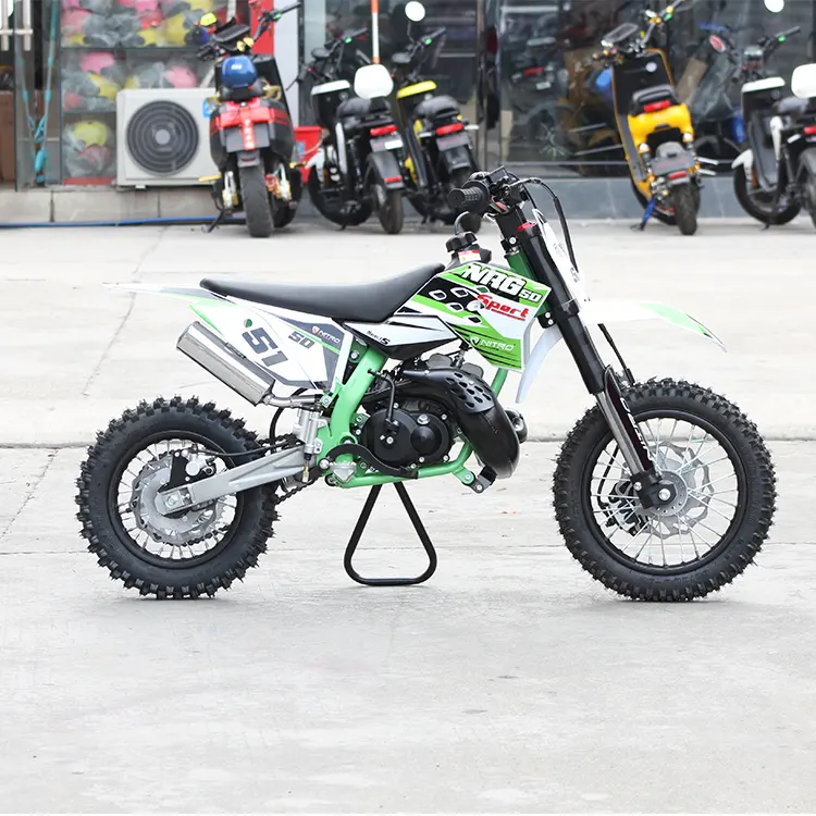 Fabrik Großhandel Kickstart luftgekühlt 2-Takt Kinder Gas Mini Dirt Bike 50cc zum Verkauf billig