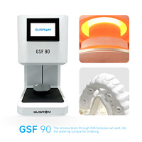 Four de frittage dentaire intelligent Gusrom GSF 90 rapide et lent, mode nuit, 24 programmes, cuisson à 1550°C, certifié CE, pour blocs de zircone