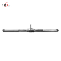 Barre droite rotative multifonctionnelle pour accessoires universels de musculation, pour exercices de déchiquetage, curls biceps, triceps, press, push, pull down et lat pulldown