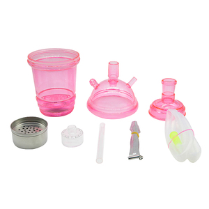 Set de Cachimba Portátil Mini Boba de Plástico Acrílico al por Mayor con Manguera y Pinzas para Viajes, Fiestas y Regalos - Product Image 4